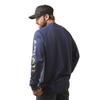 ARIAT Mens Rebar Cotton Strong Graphic T-Shirt Navy Heather view 4