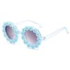 Round Flower Sunglasses for Girls Flower Shaped Cute Glasses UV 400 Protection Outdoor Beach Girl Boy view 1