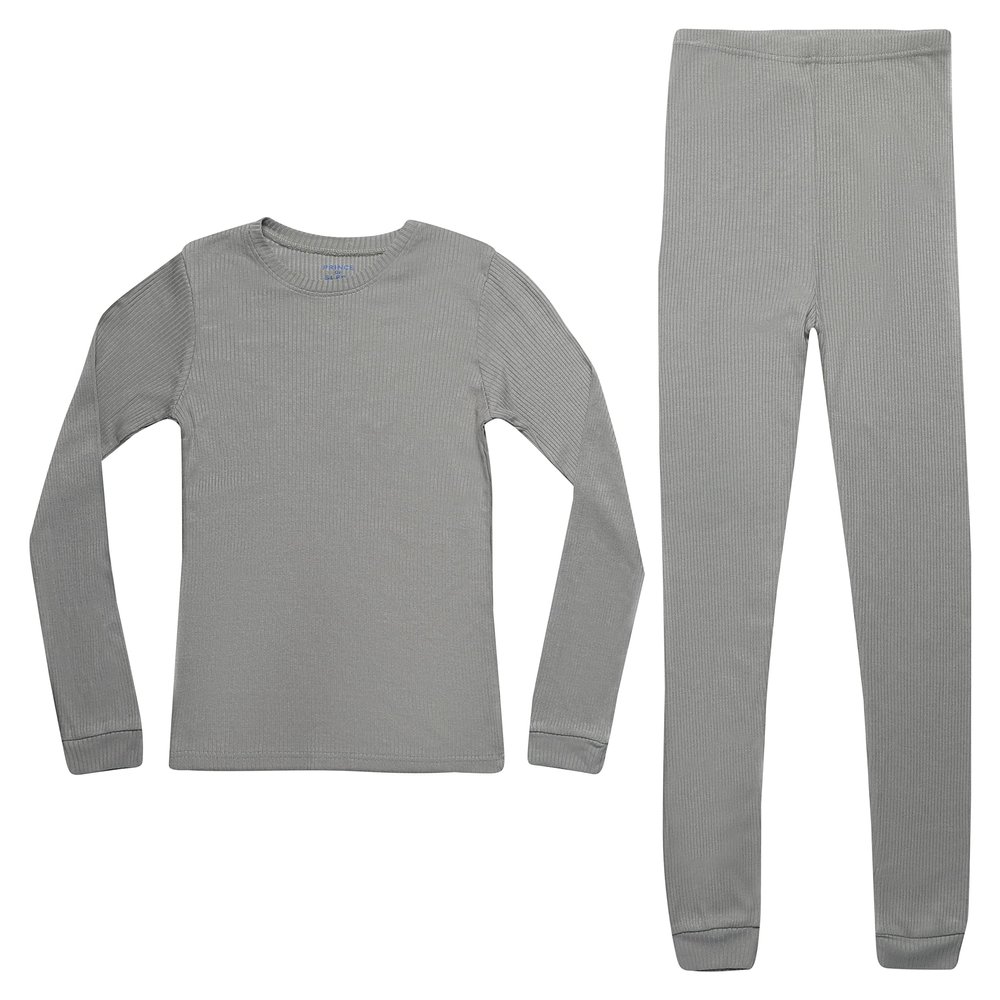 PRINCE OF SLEEP Solid Pajamas Sets for Boys 34552-GRY-10-12