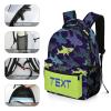 Fovanxixi Custom Hand Drawn Shark Backpack for Kids Boys Girls, Children Personalized Backpack with Name Text Customized Daypack Schoolbag for Student Bookbag view 3