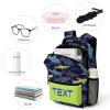 Fovanxixi Custom Hand Drawn Shark Backpack for Kids Boys Girls, Children Personalized Backpack with Name Text Customized Daypack Schoolbag for Student Bookbag view 4