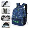 Fovanxixi Custom Cute Shark Backpack for Kids Boys Girls, Children Personalized Backpack with Name Text Customized Daypack Schoolbag for Student Bookbag view 3