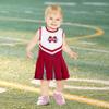 Little King NCAA Infant/Toddler Girls One Piece Team Cheer Jumper Dress-Mississippi State Bulldogs-2T view 2
