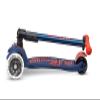 Micro Kickboard - Maxi Deluxe Foldable LED - Three Wheeled, Lean-to-Steer, Fold-to-Carry Swiss-Designed Micro Scooter for Kids with Motion-Activated Light-Up Wheels for Ages 5-12 (Blue) view 4