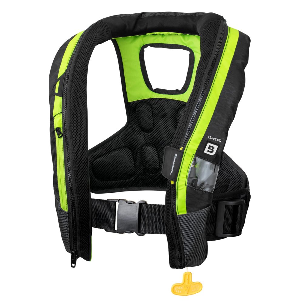 BLUESTORM Arcus 40 Automatic Inflatable PFD Life Jacket for Adults w/Manual Ripcord | US Coast Guard (USCG) Approved Life Vest (Hi Vis)