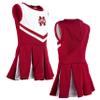 Little King NCAA Infant/Toddler Girls One Piece Team Cheer Jumper Dress-Mississippi State Bulldogs-4T view 4