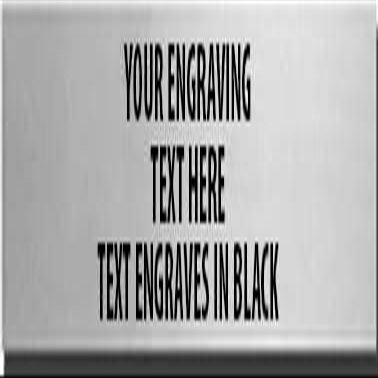 Crown Awards 4" x .75" Small Engrave Name Plate for Custom Jumbo Silver Football Perpetual Trophy On Black Base