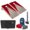 Tailgating Pros Pyramid Cornhole Board Set: Score Keeper, Bean Bags, and Carrying Case-4'x2' Regulation Corn Hole Toss Game - Optional LED Lights view 1