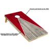 Tailgating Pros Pyramid Cornhole Board Set: Score Keeper, Bean Bags, and Carrying Case-4'x2' Regulation Corn Hole Toss Game - Optional LED Lights view 2