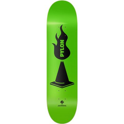 Pylon The Sickle Skateboard Deck -8.62 Green - Assembled AS Complete Skateboards
