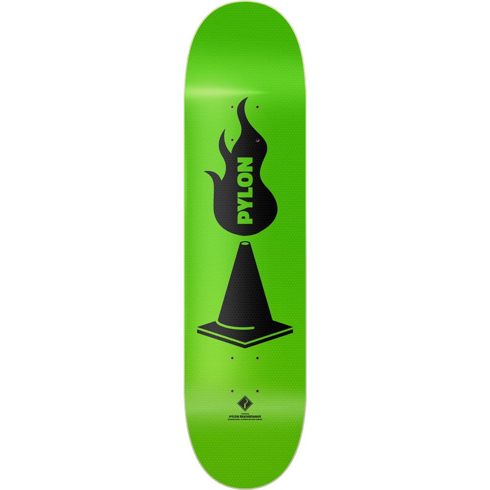 Pylon The Sickle Skateboard Deck -8.62 Green - Assembled AS Complete Skateboards