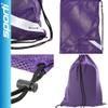 Sporti Swimming Equipment Bags, Mesh Drawstring Backpack, Swim Bag for Swimmers, Mesh Backpack for Beach, Gym and Workout Gear - Mesh Bag with Zipper Pocket - Purple view 2