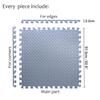HTTMT- 12X(48 Sqft) Gray Gym Floor Mat 24x24 EVA Foam Interlocking Exercise Fitness Puzzle Floor Gym Yoga Mat Workout Pad [P/N: MTET-HOME012-12PC] view 4
