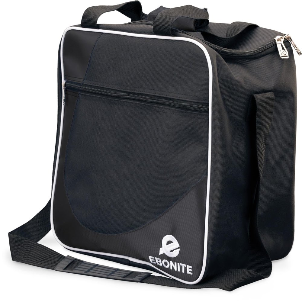 Ebonite Basic Single Tote Bowling Bag (Black)