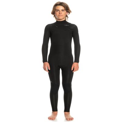Quiksilver Boys Everyday Sessions 3/2 Chest Zip Wetsuit - Black | 8