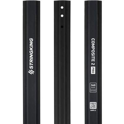 StringKing Composite 2 Pro Defense - Men's Lacrosse Shaft (360 Grams - Black)