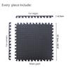 HTTMT- 12X(48 Sqft) Black Gym Floor Mat 24x24 EVA Foam Interlocking Exercise Fitness Puzzle Floor Gym Yoga Mat Workout Pad [P/N: MTET-HOME012-12PC] view 4