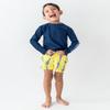 RUGGEDBUTTS Boys UPF50+ Sun Protection Animal Swim Trunks - Jawsome, 3-6m view 2