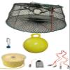 KUFA Sports Tower Style Prawn Trap with 400' Rope, Yellow Float, Bait Bag & Harness Combo (CT77+PBP5+HA2) view 1