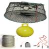 KUFA Sports Tower Style Prawn Trap with 400' Rope, Yellow Float, Bait Bag & Harness Combo (CT77+PBQ38Y+HA2) view 1