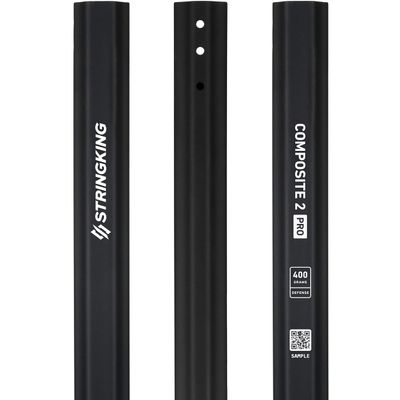 StringKing Composite 2 Pro Defense - Men's Lacrosse Shaft (400 Grams - Black)