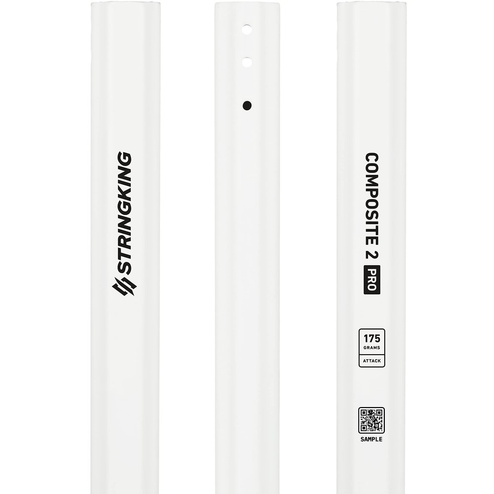 StringKing Composite 2 Pro Attack - Men's Lacrosse Shaft (175 Grams - White)