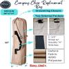 MYSUPOT 40"x7"x7" (Tan, M) Replacement Bag for Folding Camping Chair, Camp Chairs, Hammock, Yoga Mat, Beach Chair, Umbrella, Tent Bag 420D Oxford Polyester Fabric w/Side Pockets view 3