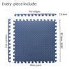 HTTMT- 4X(16 Sqft) Blue Gym Floor Mat 24x24 EVA Foam Interlocking Exercise Fitness Puzzle Floor Gym Yoga Mat Workout Pad [P/N: MTET-HOME012-4PC] view 2