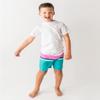 RUGGEDBUTTS Boys UPF50+ Sun Protection Striped Color Block Swim Trunks - Blue, 3-6m view 2