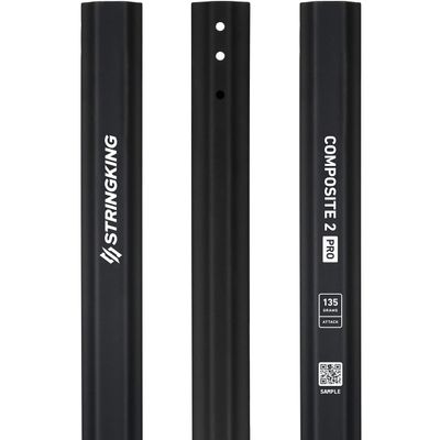 StringKing Composite 2 Pro Attack - Men's Lacrosse Shaft (135 Grams - Black)