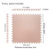 HTTMT- 12X(48 Sqft) Pink Gym Floor Mat 24x24 EVA Foam Interlocking Exercise Fitness Puzzle Floor Gym Yoga Mat Workout Pad [P/N: MTET-HOME012-12PC] view 4