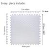 HTTMT- 6X(24 Sqft) White Gym Floor Mat 24x24 EVA Foam Interlocking Exercise Fitness Puzzle Floor Gym Yoga Mat Workout Pad [P/N: MTET-HOME012-6PC] view 4