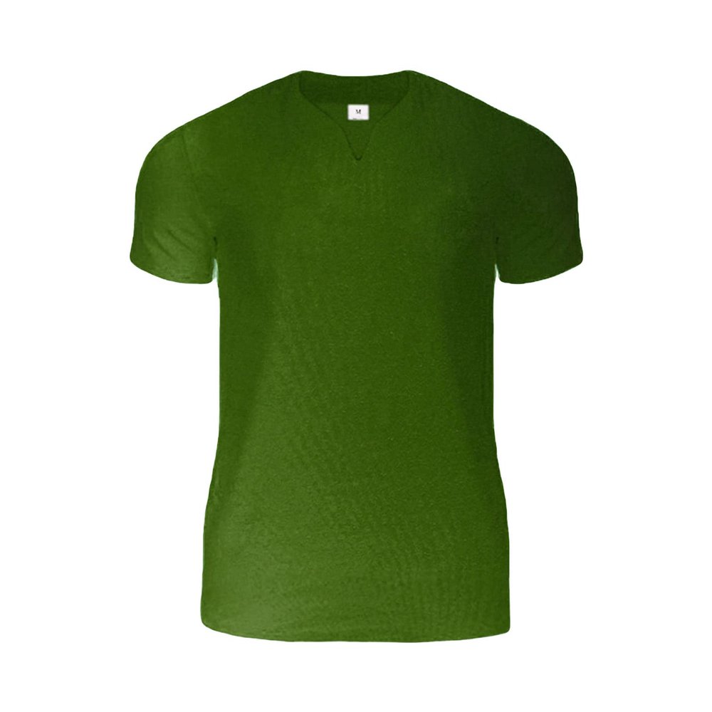 Maiyifu-GJ Men's V Neck Workout Gym T-Shirts Short Sleeve Training Bodybuilding Shirts Lightweight Slim Fit Muscle Tee Top (Green,X-Large)