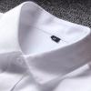 Men's Solid Short Sleeve Oxford Shirt Lightweight Summer Regular Fit Shirt Casual Slim Button Down Dress Shirts (White,XX-Large) view 2