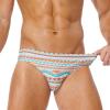 AIMPACT Mens Swim Briefs Print Sexy Swimsuit Quick Dry Bathing Suit Bikini Swimwear (Green) view 4