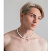 Aleasha 8mm Faux Pearl Necklace for Women Men 18" Round White Pearl Strand Wedding Jewelry Gift (8mm,18", White) view 4