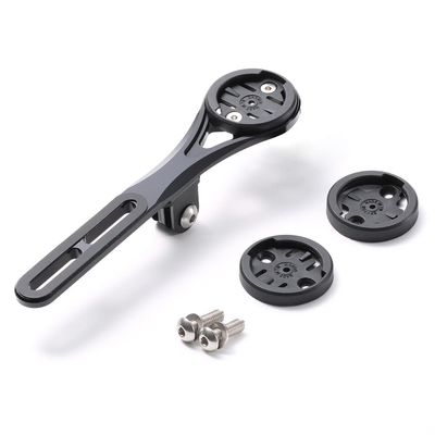 Cestbon Compatible with Garmin Edge Wahoo Elemnt Bryton Rider Stages Dash Out Front Bike Mount for Aero Integrated Handlebar, GoPro Combo Mount with Camera and Headlight