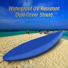 Universal Kayak Covers, UV Protection Canoe Cover 420D Oxford Protection Storage Dustproof Cover UV Protection Sunblock Shield for Fishing Boat Kayak Canoe,Blue,Fit 3.6to4m view 4