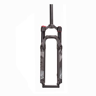 Jejy Front Fork for Mountain Bike 26/27.5/29inch, MTB Shock Absorber Air Forks Magnesium Alloy Straight Tube Disc Brake Accessories (Color : Black, Size : 26inch)