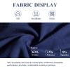 Maiyifu-GJ Golf Polo Shirts for Men Lightweight Color Block Short Sleeve Shirt Casual Slim Fit Athletic Tennis T-Shirt (Dark Blue,Large) view 4
