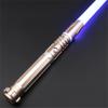 Dueling light saber , Motion Control Light Sabers for Adults,Smooth Swing Light Saber with 16 Sound Fonts ,RGB 12 Colors Changeable, Metal Hilt for Halloween Cosplay Party, Xmas Gift, Rose Gold,S9 view 1