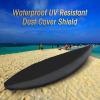 Universal Kayak Covers, UV Protection Canoe Cover 420D Oxford Protection Storage Dustproof Cover UV Protection Sunblock Shield for Fishing Boat Kayak Canoe,Black,Fit 5.6to6m view 3