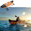 Universal Kayak Covers, UV Protection Canoe Cover 420D Oxford Protection Storage Dustproof Cover UV Protection Sunblock Shield for Fishing Boat Kayak Canoe,Black,Fit 5.6to6m view 4