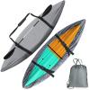 Universal Kayak Covers, UV Protection Canoe Cover 420D Oxford Protection Storage Dustproof Cover UV Protection Sunblock Shield for Fishing Boat Kayak Canoe,Gray,Fit 3.6to4m view 1