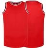 Blank Basketball Jersey Men's Mesh Athletic Practice Sports Shirts 90S Hip Hop Jersey (Red, XX-Large) view 1