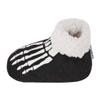 JIAHG Winter Thermal Polar Fleece Lining Non-Slip Slipper Socks Luminous Foot Skeleton Printed Warm Sherpa Indoor House Slippers view 4