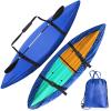 Universal Kayak Covers, UV Protection Canoe Cover 420D Oxford Protection Storage Dustproof Cover UV Protection Sunblock Shield for Fishing Boat Kayak Canoe,Blue,Fit 2.6to3m view 1