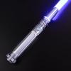 Dueling Light Saber, Motion Control Light Sabers for Adults,Smooth Swing Light Saber with 16 Sound Fonts,RGB 12 Colors Changeable, Metal Hilt for Halloween Cosplay Party,Birthday Xmas Gift, Grey,S9 view 1