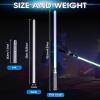 Dueling Light Saber, Motion Control Light Sabers for Adults,Smooth Swing Light Saber with 16 Sound Fonts,RGB 12 Colors Changeable, Metal Hilt for Halloween Cosplay Party,Birthday Xmas Gift, Grey,S9 view 4