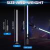 ANASABER Dueling Light Saber, Motion Control Light Sabers for Adults,Smooth Swing Light Saber with 16 Sound Fonts,RGB 12 Colors Changeable, Metal Hilt for Halloween Cosplay, Xmas Gift, Black,S9 view 4